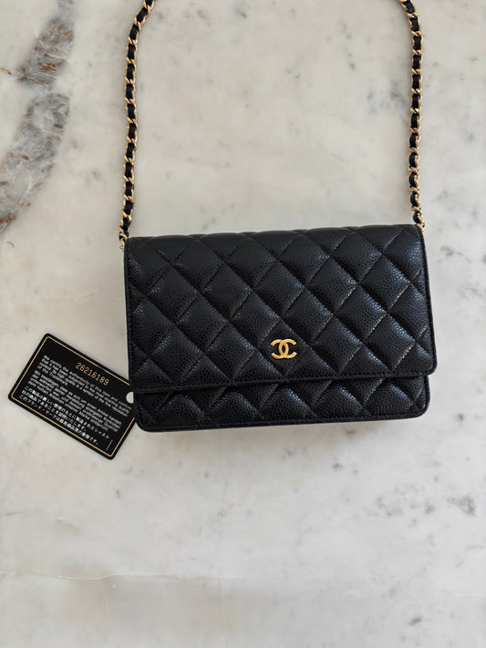 Chanel Wallet on Chain in Caviar Leather